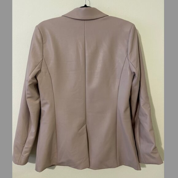 Halogen Mauve Faux Leather/Pleather Blazer -  Size M - Picture 3 of 4